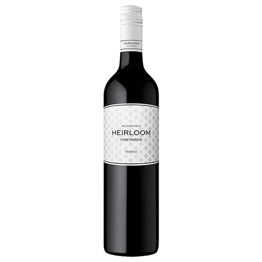 A bottle of 2024 Heirloom Vineyards McLaren Vale Touriga 750ml Red Wine
