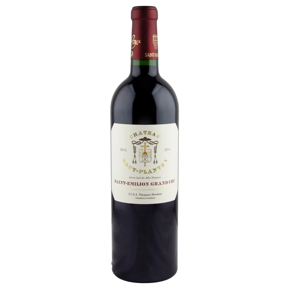 A bottle of 2014 Chateau Haut Plantey 750ml Red Wine