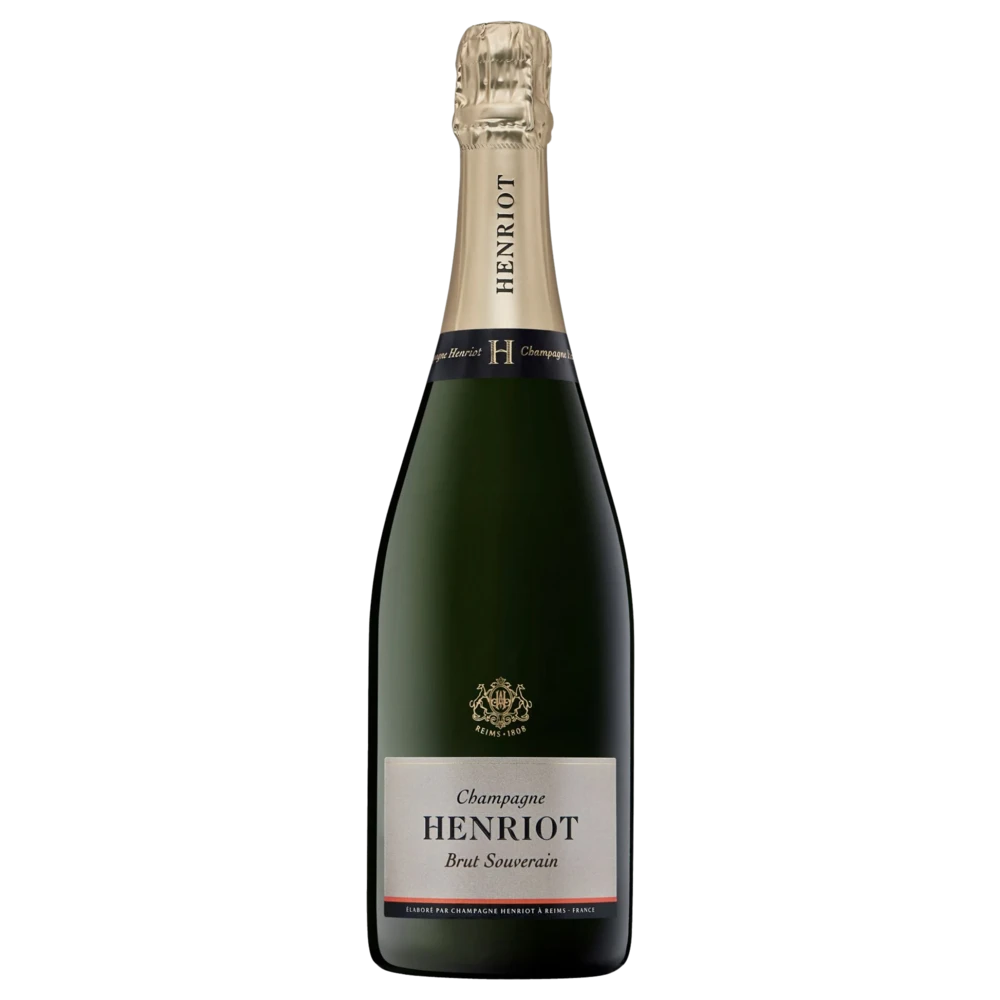 A bottle of NV Champagne Henriot Brut Souverain 750ml Sparkling Wine