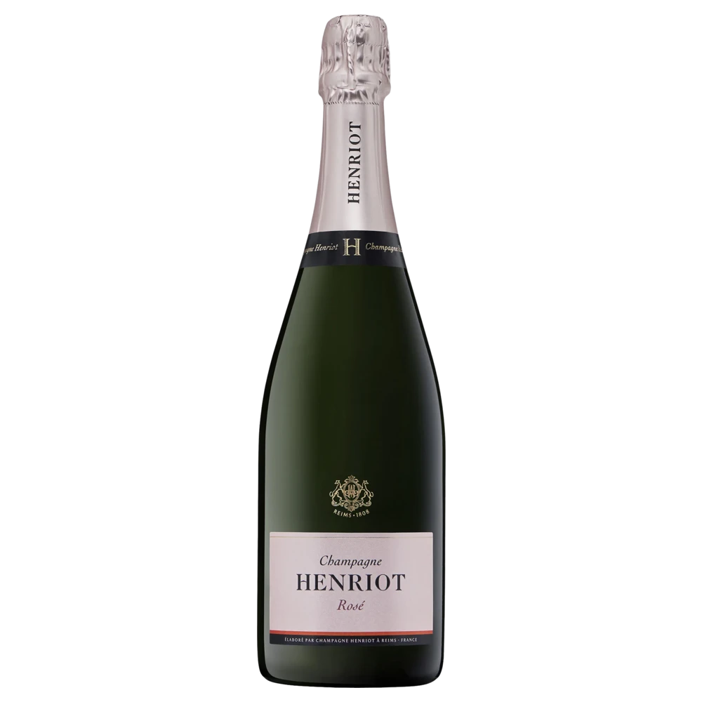 A bottle of NV Champagne Henriot Rose 750ml Sparkling Wine
