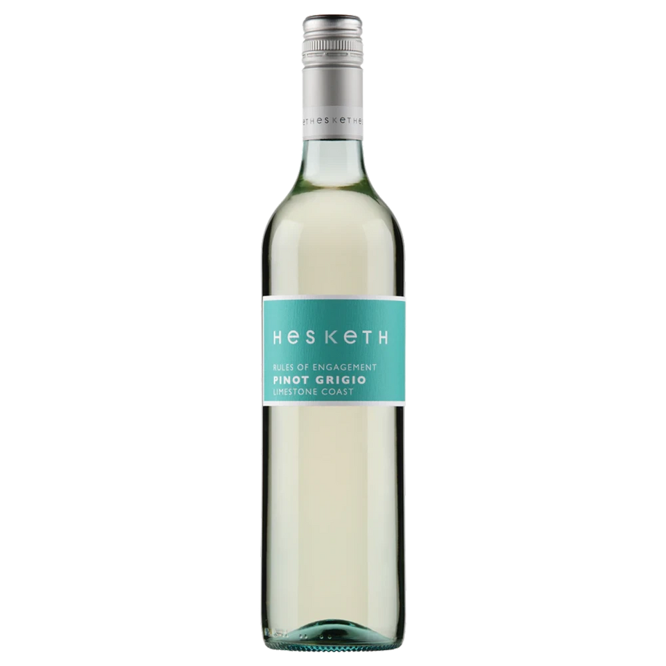 A bottle of 2024 Hesketh Rules of Engagement Pinot Grigio (Limestone Coast Series) 750ml White Wine