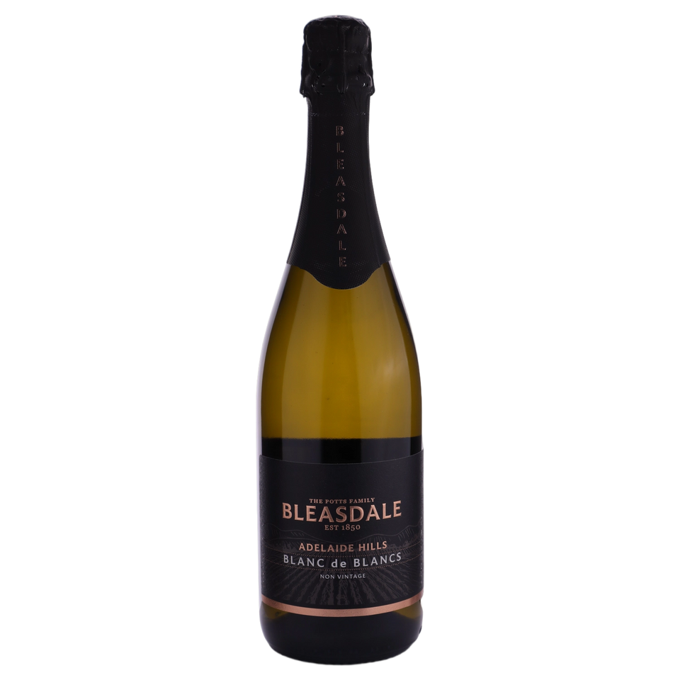 A bottle of NV Bleasdale Blanc de Blanc 750ml Sparkling Wine