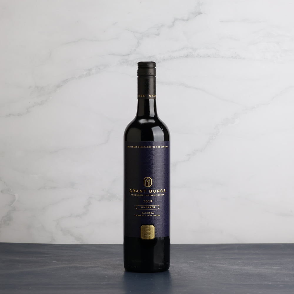 A bottle of Grant Burge Shadrach Cabernet Sauvignon 2018 750ml Red Wine