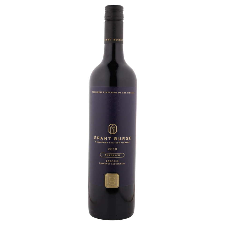 A bottle of Grant Burge Shadrach Cabernet Sauvignon 2018 750ml Red Wine