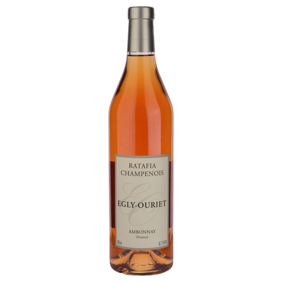 A bottle of Champagne Egly Ouriet Ratafia 750ml