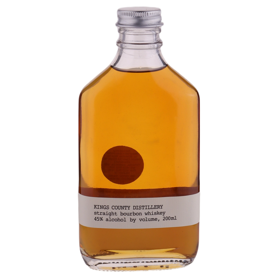A bottle of Kings County Straight Bourbon 200ml