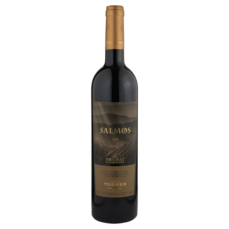 A bottle of 2017 Torres Salmos 750ml Red Wine