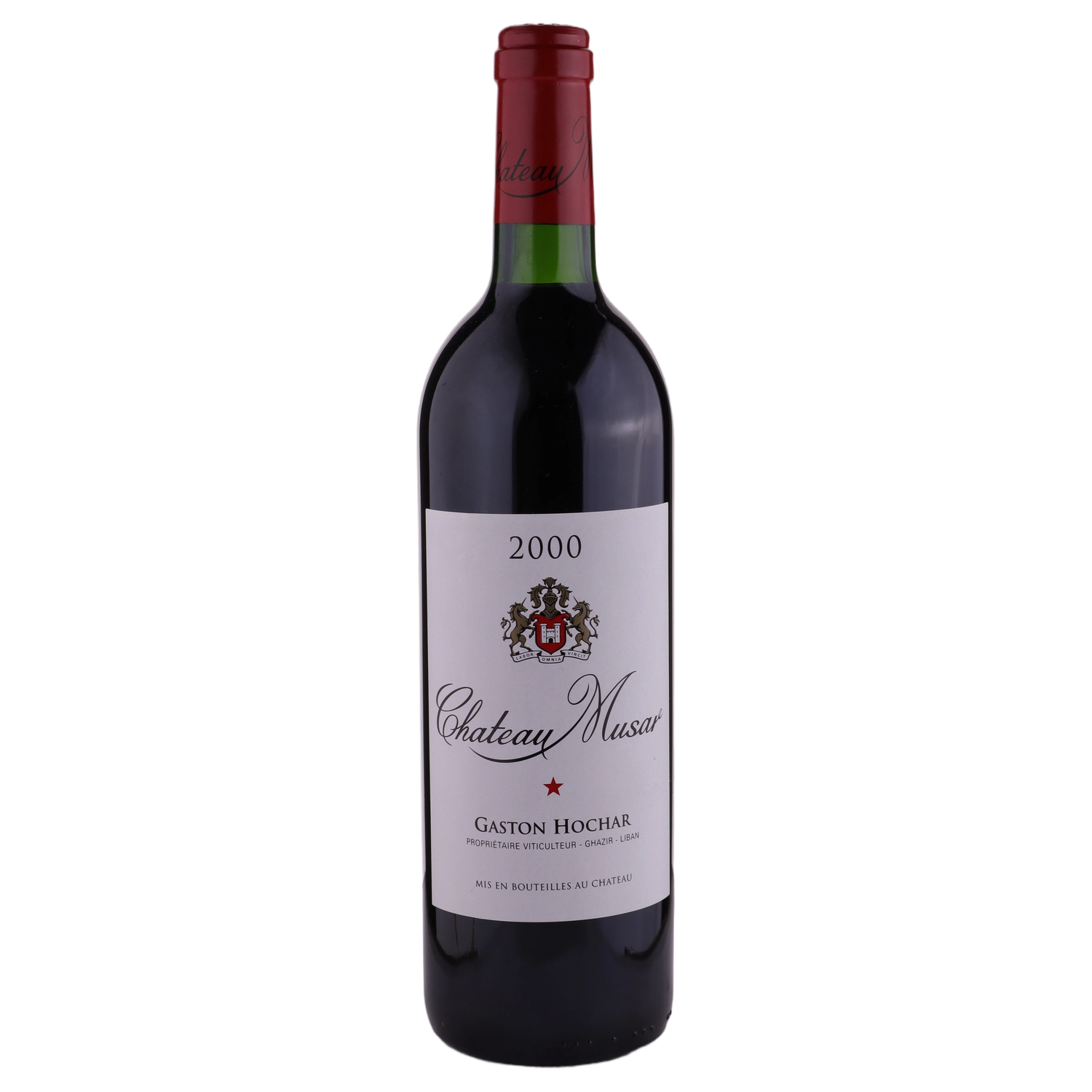 A bottle of 2000 Chateau Musar 750ml Red Wine