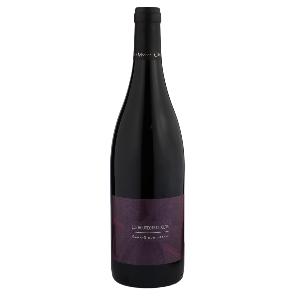 A bottle of 2021 Vins de la Madone I.G.P. Les Rougeots du Clos 750ml Red Wine