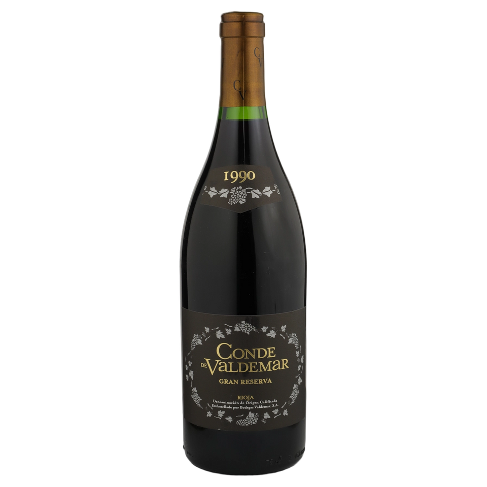 A bottle of 1990 Bodegas Valdemar Conde Valdemar Rioja Gran Reserva 750ml Red Wine