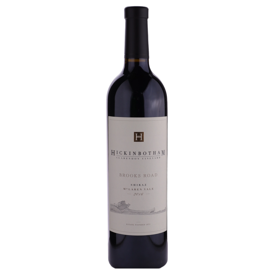 A bottle of Hickinbotham Brooks Road Shiraz 2016 750ml Red Wine