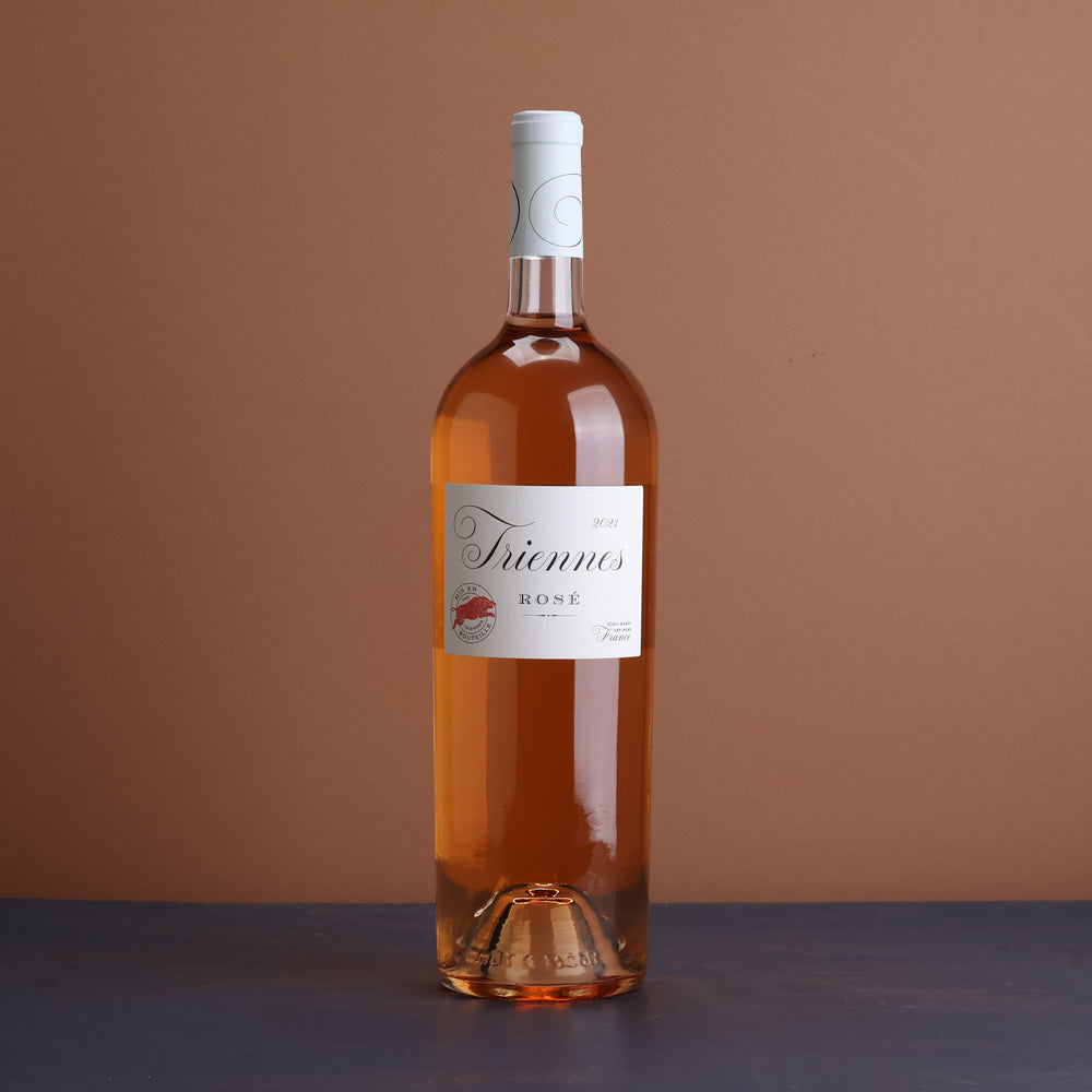A bottle of Triennes Rosé IGP Mediterranee 2021 1500ml Rose Wine