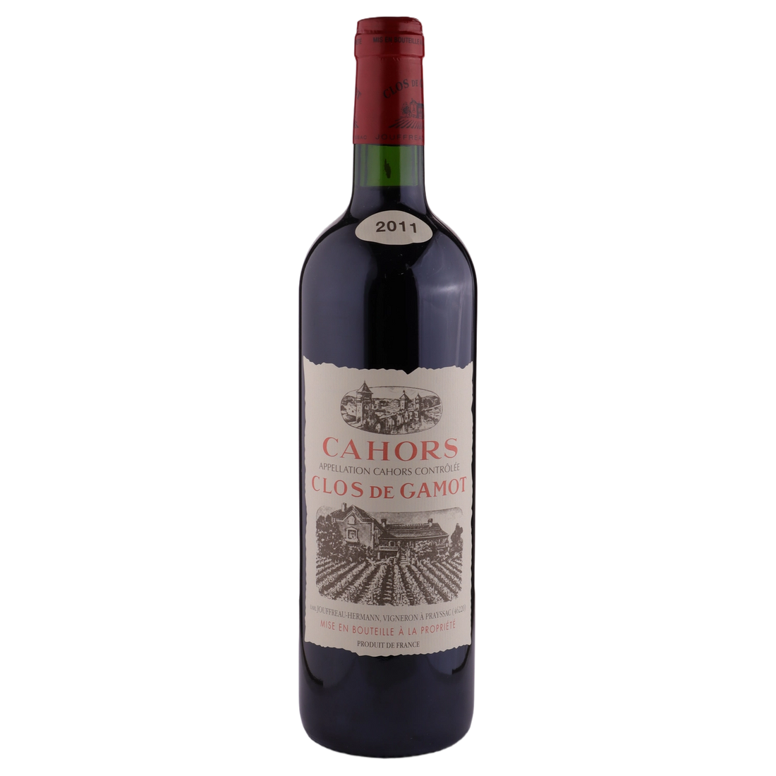 A bottle of 2011 Clos de Gamot Cahors red 750ml Red Wine