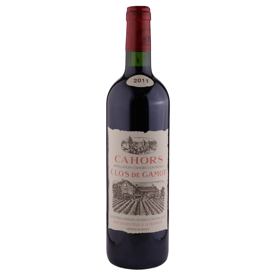 A bottle of 2011 Clos de Gamot Cahors red 750ml Red Wine