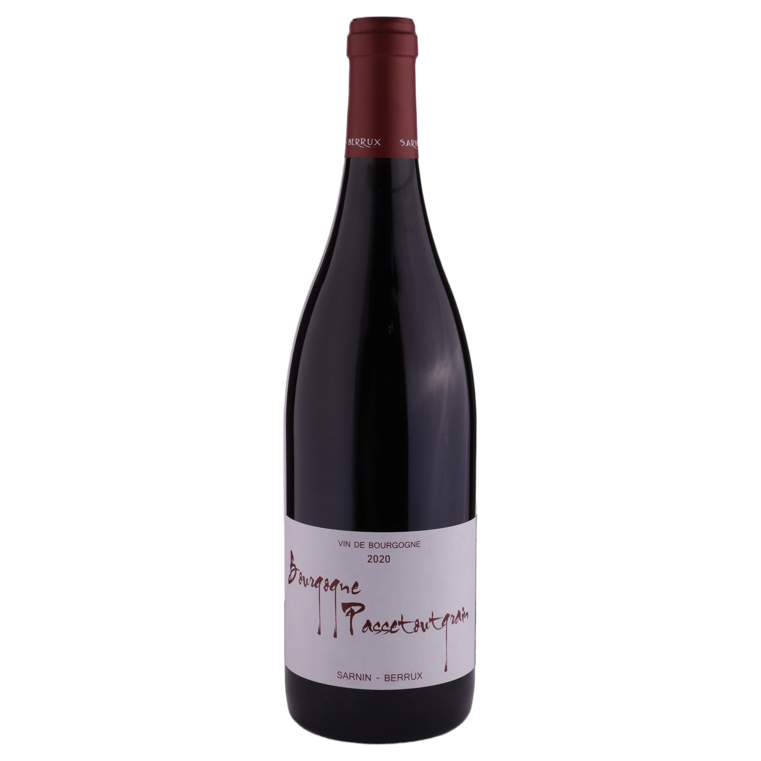 A bottle of 2020 Sarnin Berrux Bourgogne Passe Tout Grains red 750ml Red Wine