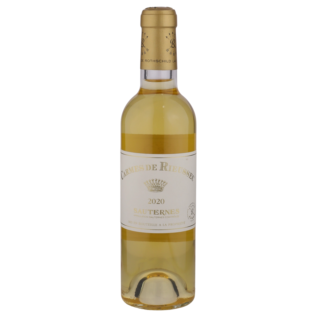 A bottle of 2020 Chateau Rieussec Carmes de Rieussec 375ml White Wine