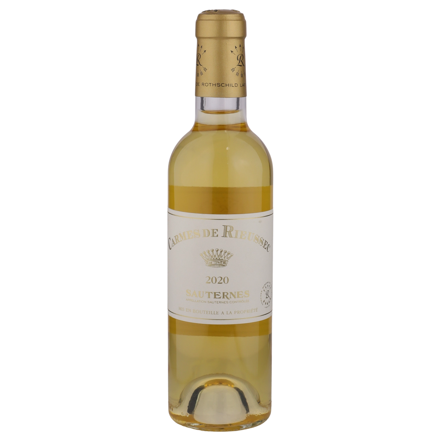 A bottle of 2020 Chateau Rieussec Carmes de Rieussec 375ml White Wine