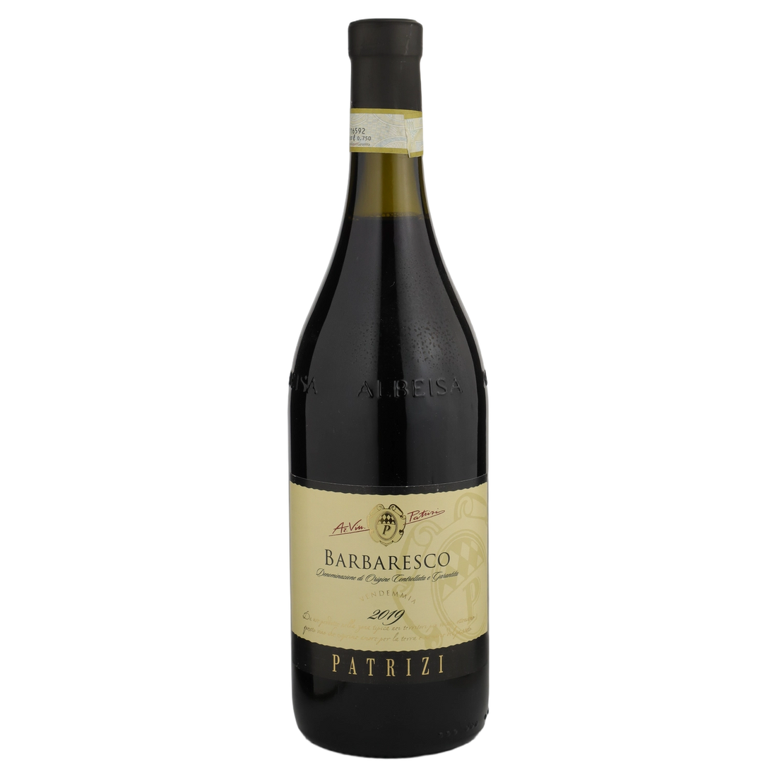 A bottle of Manfredi Patrizi Barbaresco DOCG 2019 750ml Red Wine