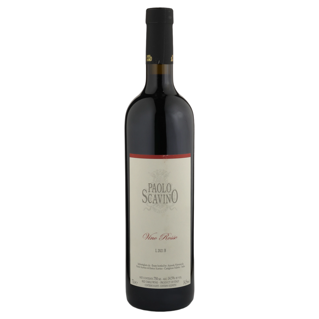 A bottle of 2021 Paolo Scavino Vino da Tavola Rosso 750ml Red Wine