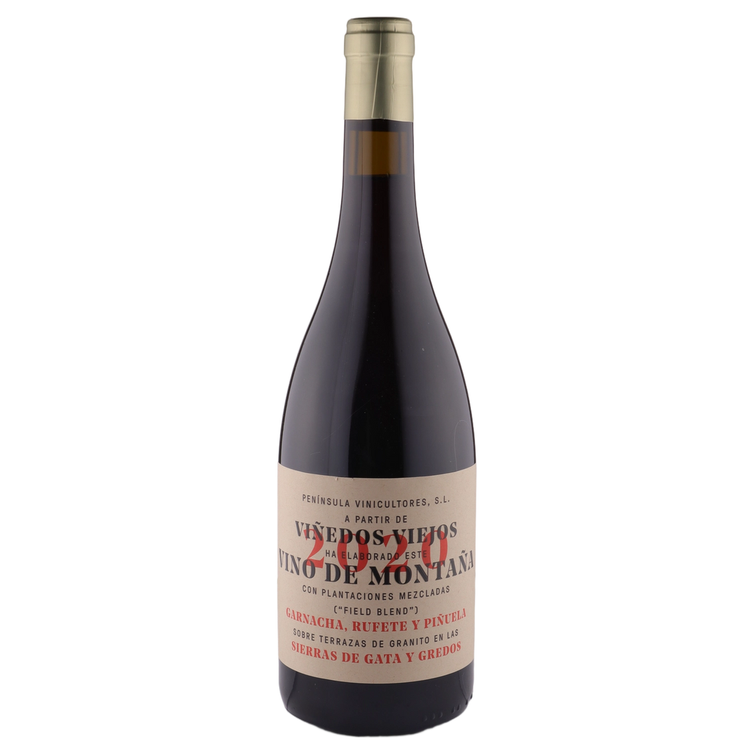 A bottle of 2020 Vino de MontanaGarnacha 750ml Red Wine
