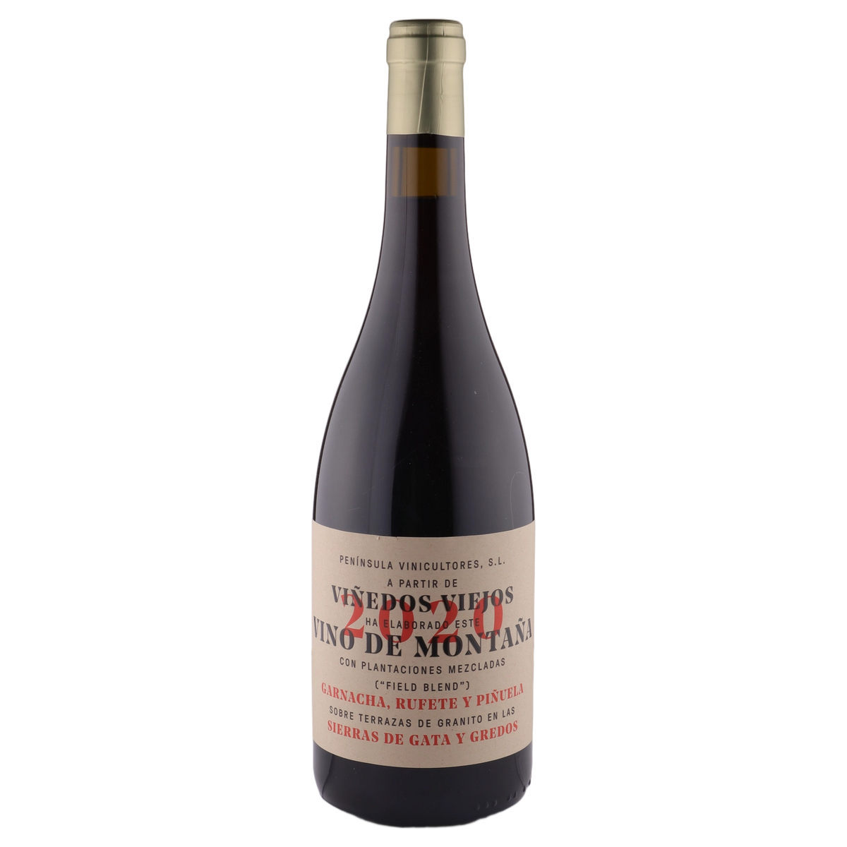 A bottle of 2020 Vino de MontanaGarnacha 750ml Red Wine