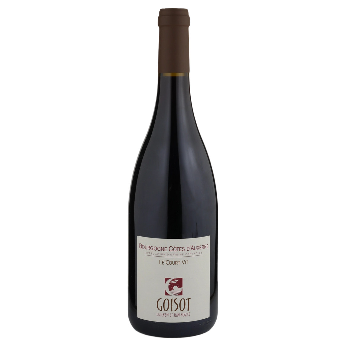 A bottle of 2019 Domaine Guilhem & J Hugues Goisot Bourgogne Cotes d'Auxerre Le Court Vit Rouge 750ml Red Wine