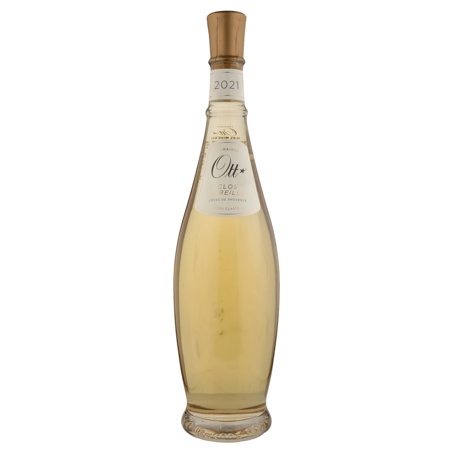 A bottle of 2021 Domaines Ott Clos Mireille Coeur de Grain Rose 2021 1500ml Rose Wine