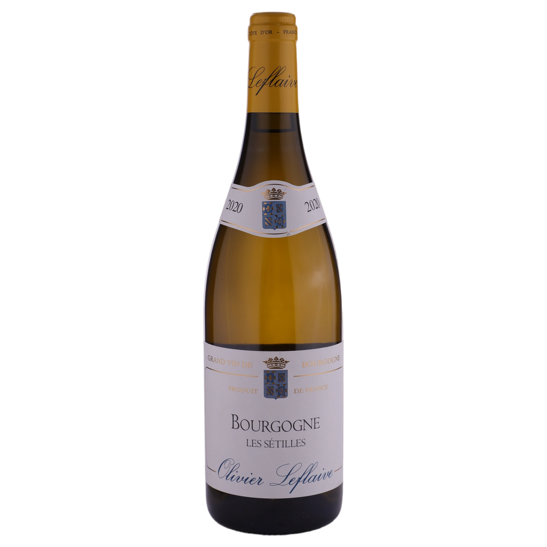 A bottle of 2020 Olivier Leflaive Bourgogne Blanc Les Sétilles 750ml White Wine