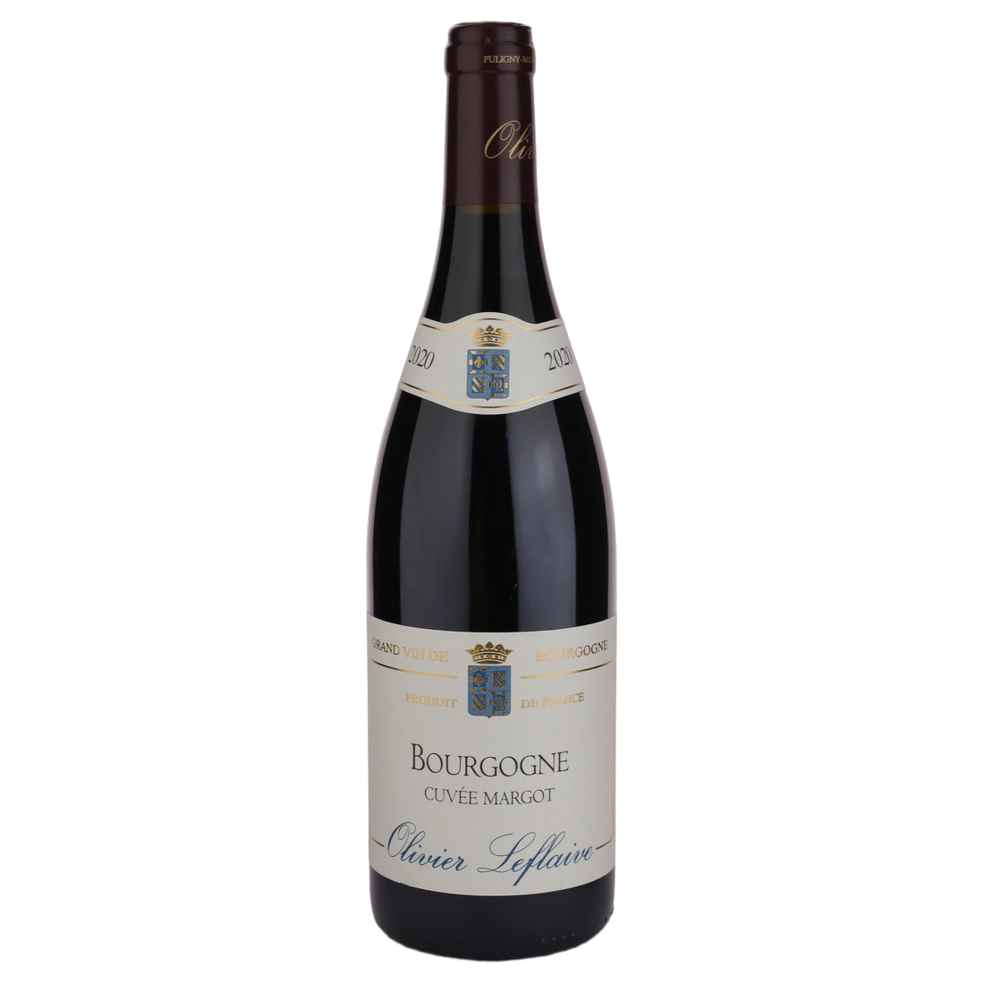 A bottle of 2020 Olivier Leflaive Bourgogne Rouge Cuvée Margot 750ml Red Wine