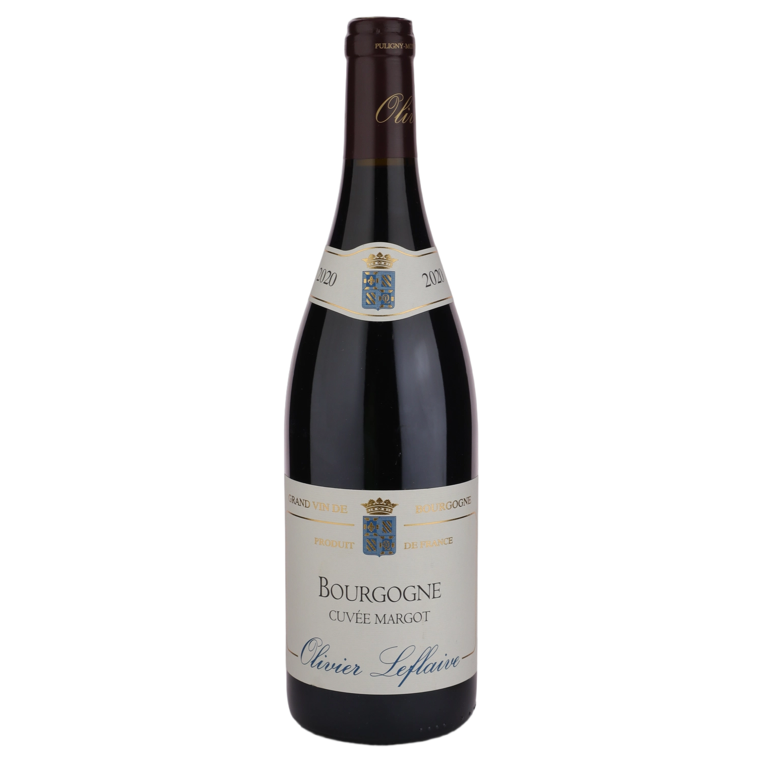 A bottle of 2020 Olivier Leflaive Bourgogne Rouge Cuvée Margot 750ml Red Wine