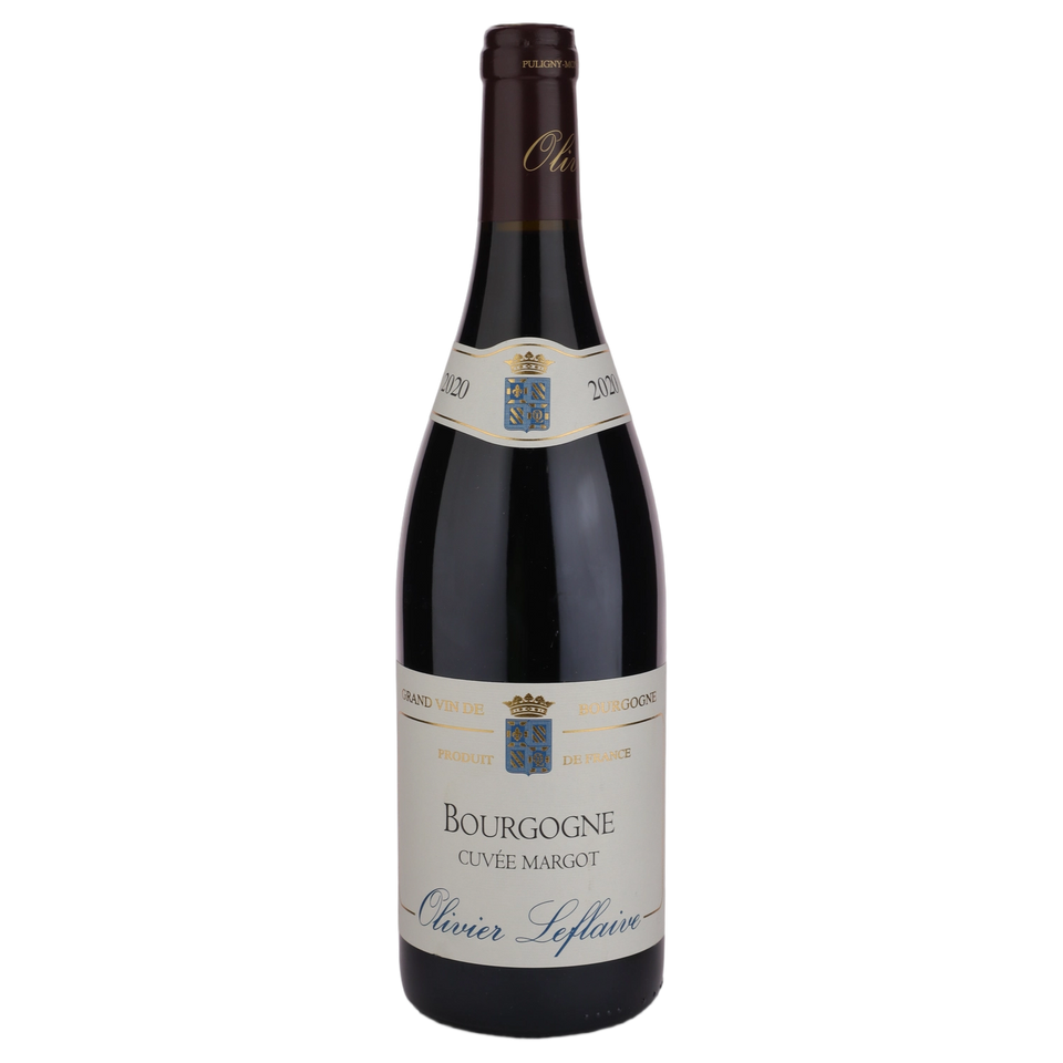 A bottle of 2020 Olivier Leflaive Bourgogne Rouge Cuvée Margot 750ml Red Wine