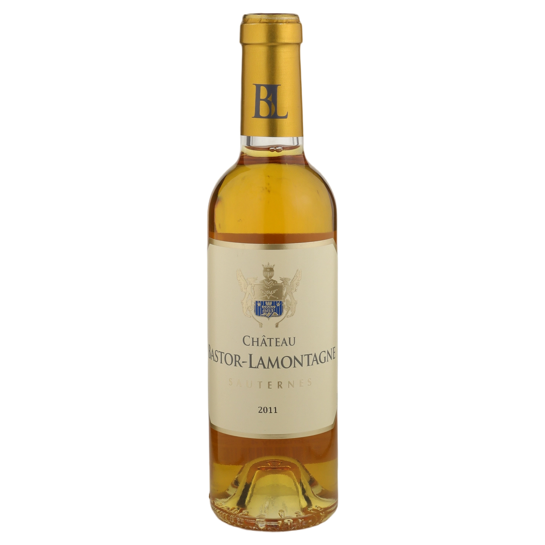 A bottle of 2011 Chateau Bastor Lamontagne 375ml White Wine