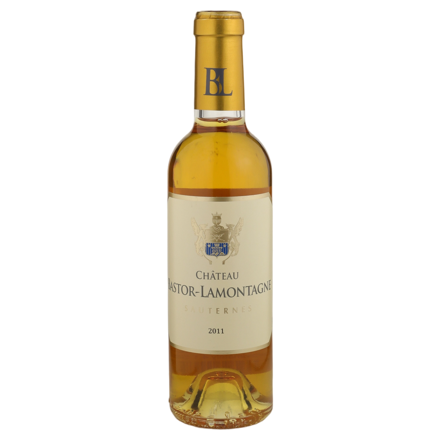 A bottle of 2011 Chateau Bastor Lamontagne 375ml White Wine