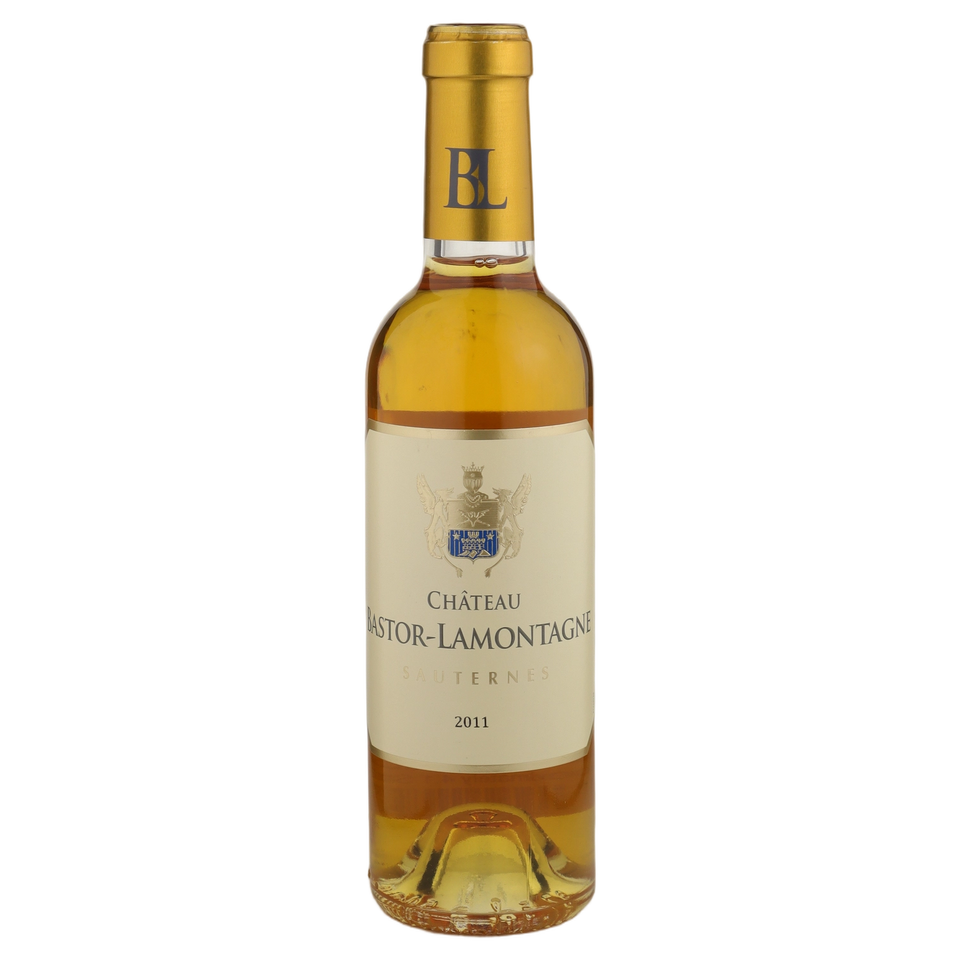A bottle of 2011 Chateau Bastor Lamontagne 375ml White Wine