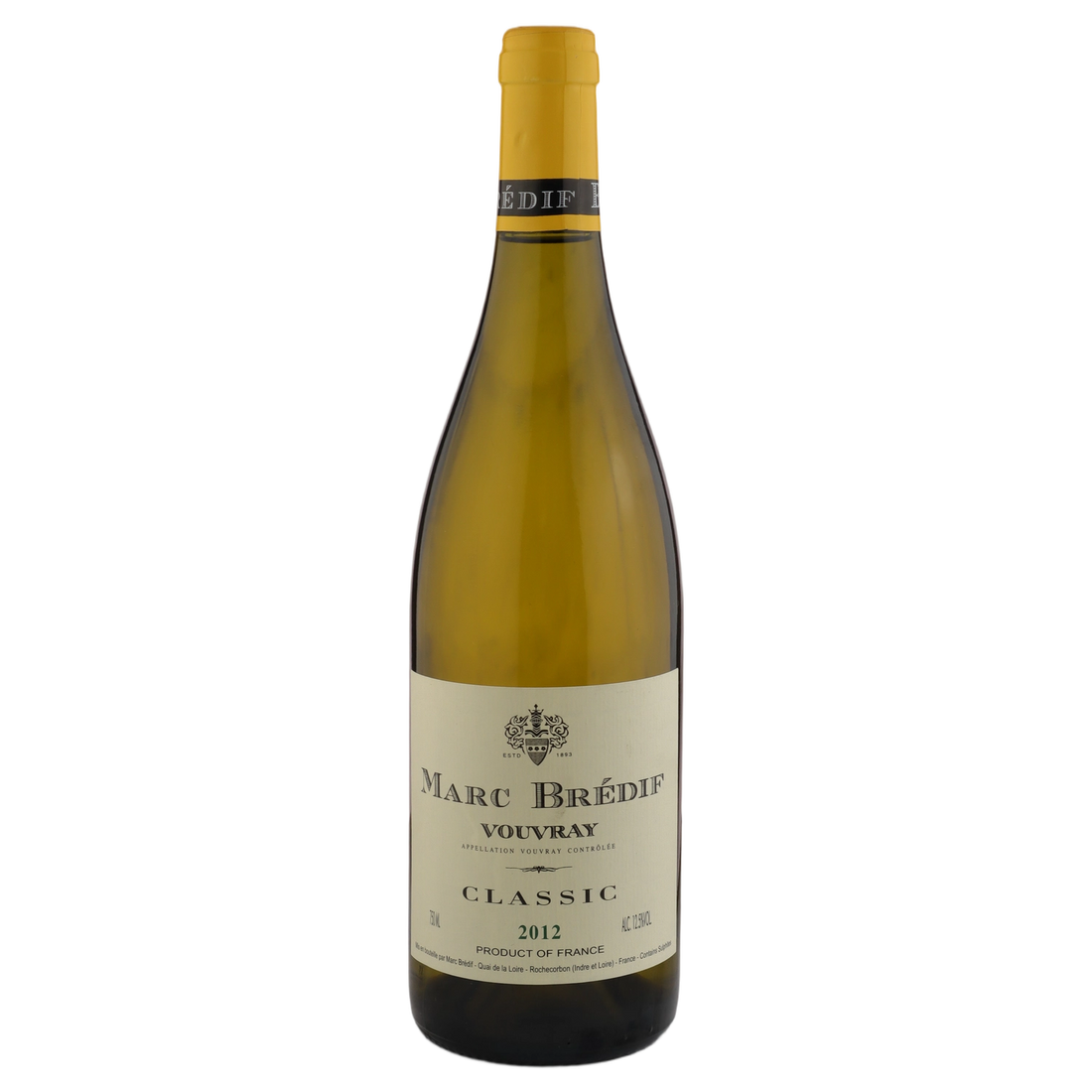 A bottle of 2012 Marc Bredif Vouvray Classic Museum Release 750ml White Wine