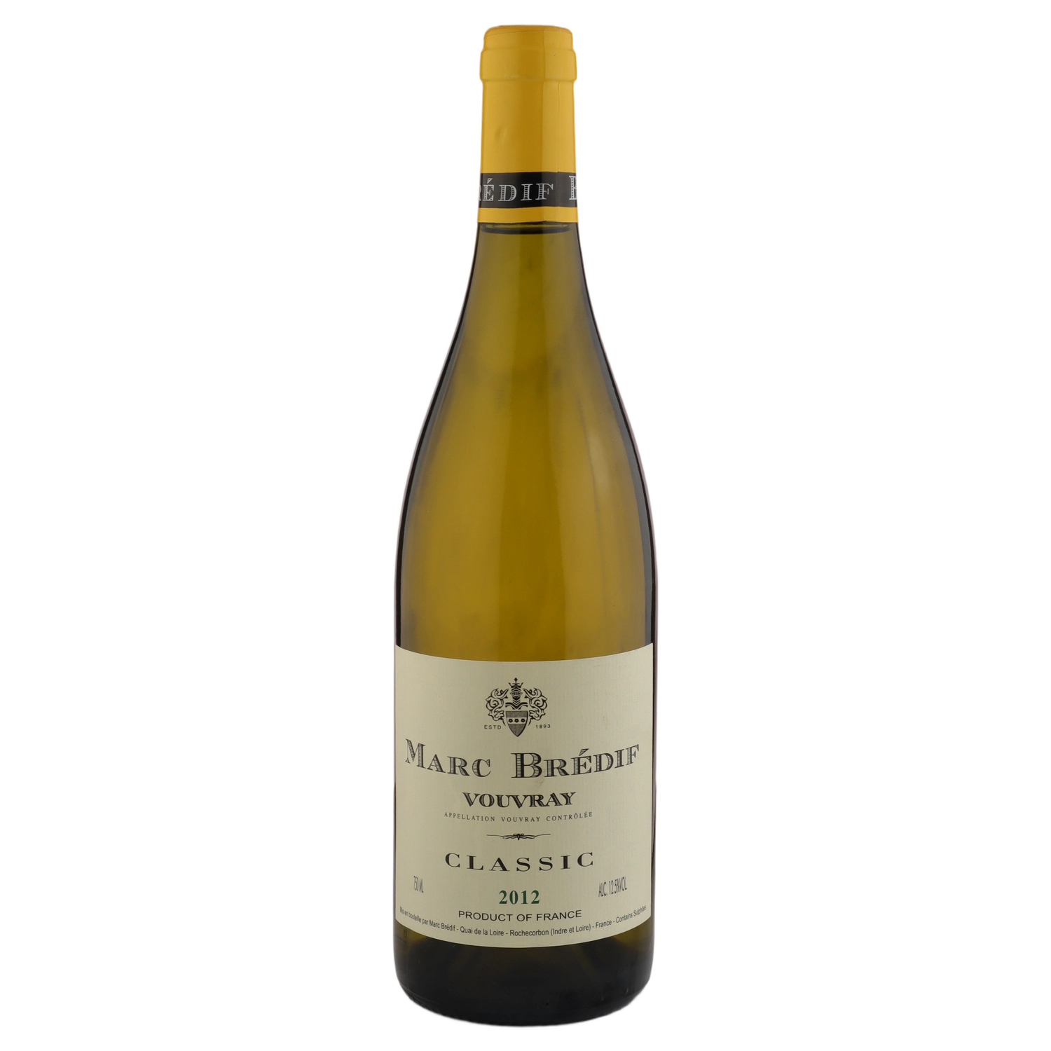 A bottle of 2012 Marc Bredif Vouvray Classic Museum Release 750ml White Wine