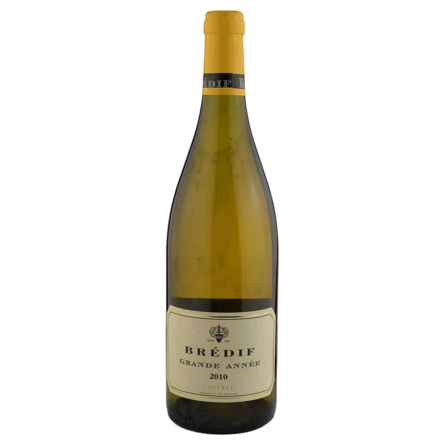 A bottle of 2010 Marc Brédif Vouvray Grande Année Museum Release 750ml White Wine
