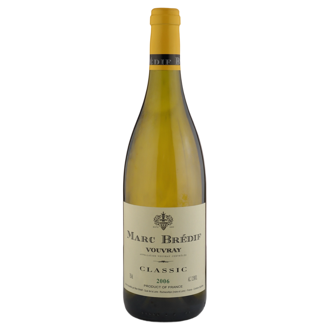 A bottle of 2006 Marc Bredif Vouvray Classic Museum Release 750ml White Wine