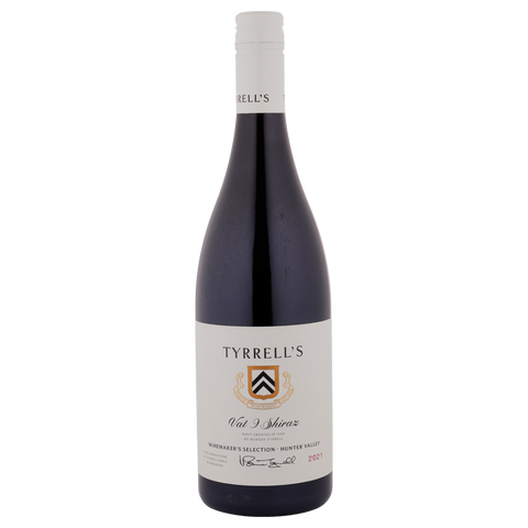 A bottle of Tyrrells Vat 9 Shiraz 2021 750ml Red Wine