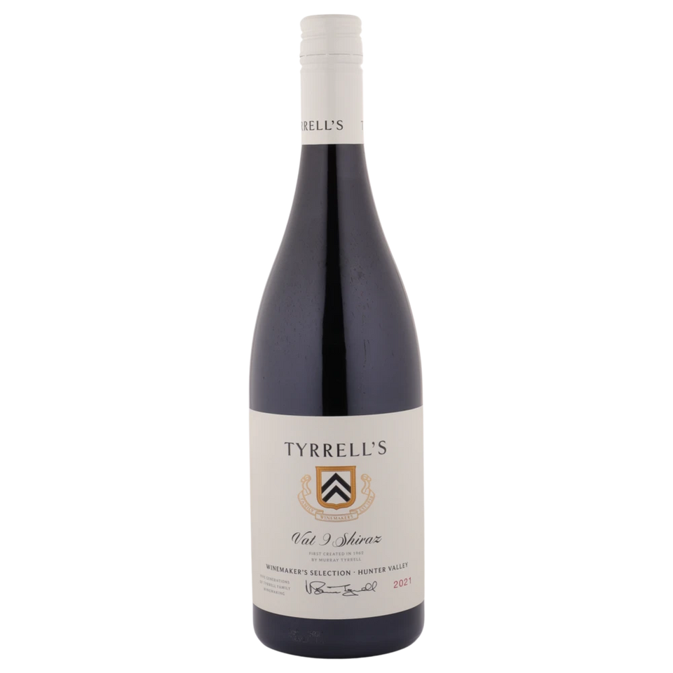 A bottle of Tyrrells Vat 9 Shiraz 2021 750ml Red Wine