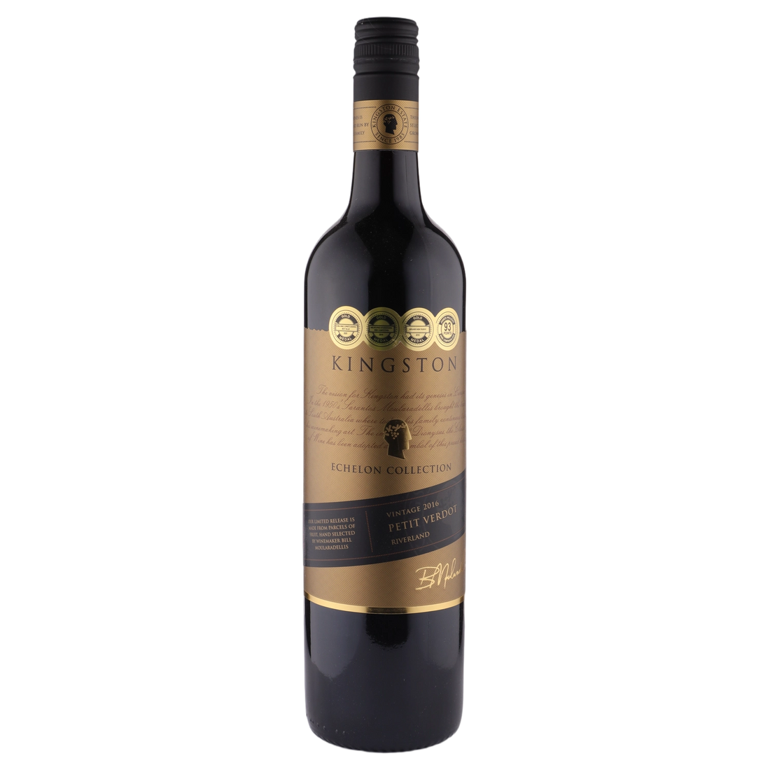 A bottle of 2016 Kingston Estate Echelon Petit Verdot 750ml Red Wine