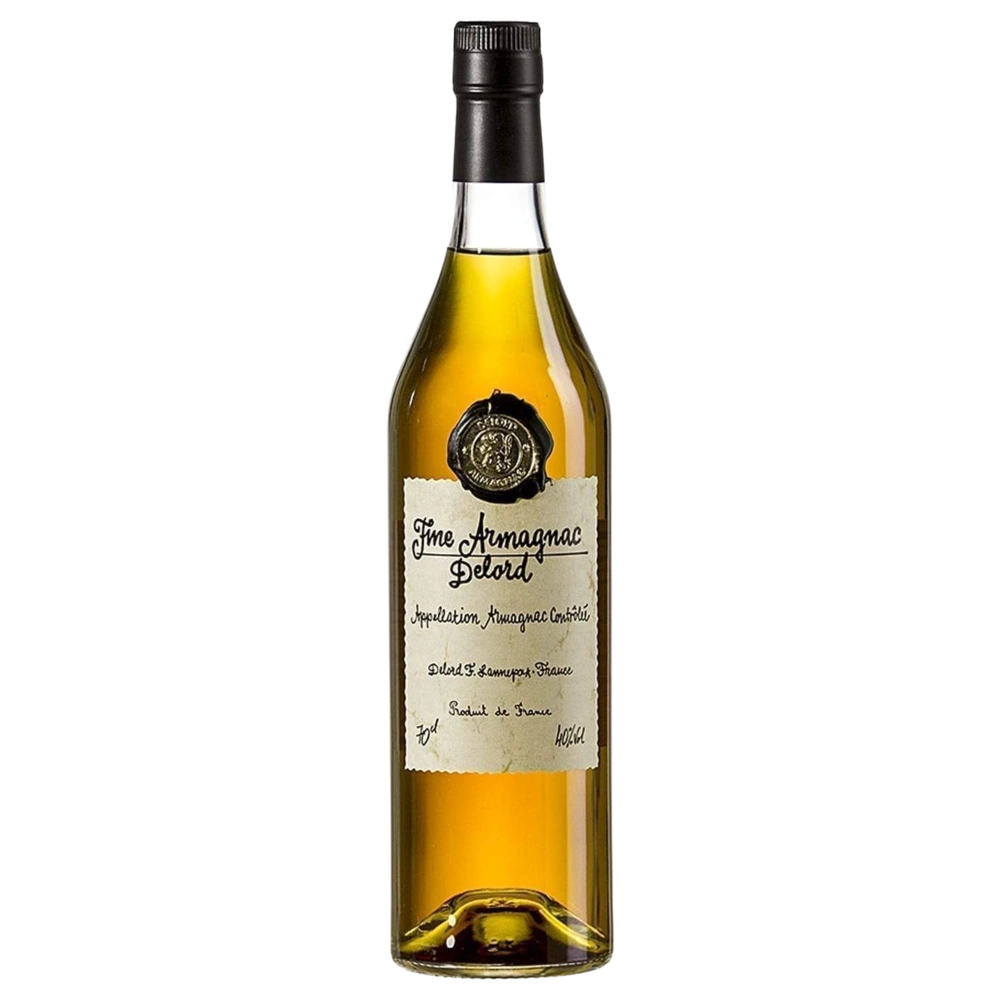 A bottle of Delord Bas Armagnac Fine 2 3 Years 40% 700ml
