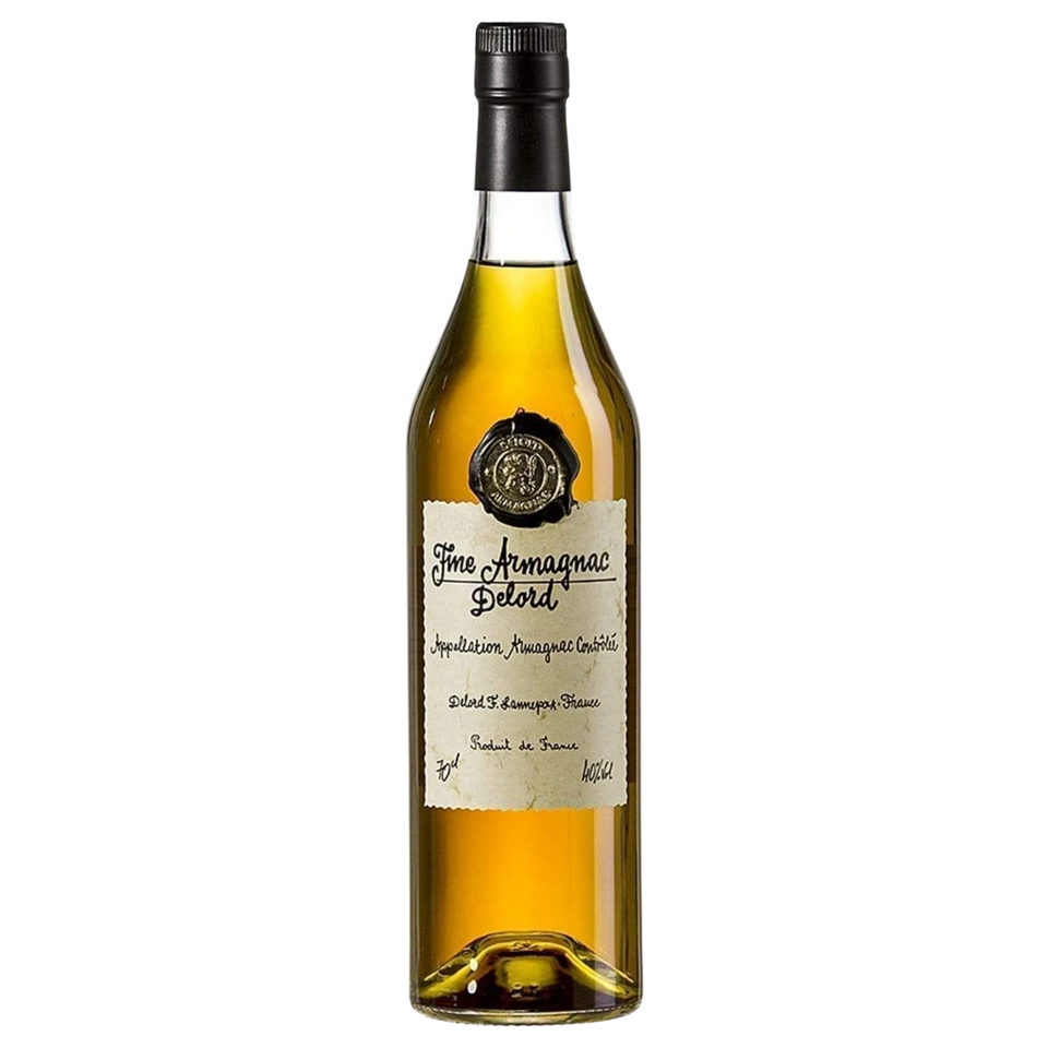 A bottle of Delord Bas Armagnac Fine 2 3 Years 40% 700ml