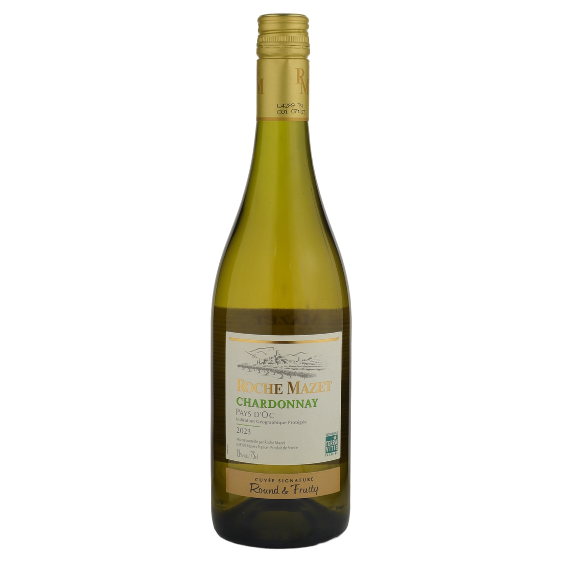 A bottle of Roche Mazet Pays d'Oc Chardonnay 2023 750ml White Wine