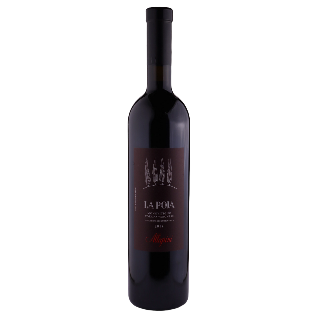 A bottle of 2017 Allegrini La Poja IGT 750ml Red Wine