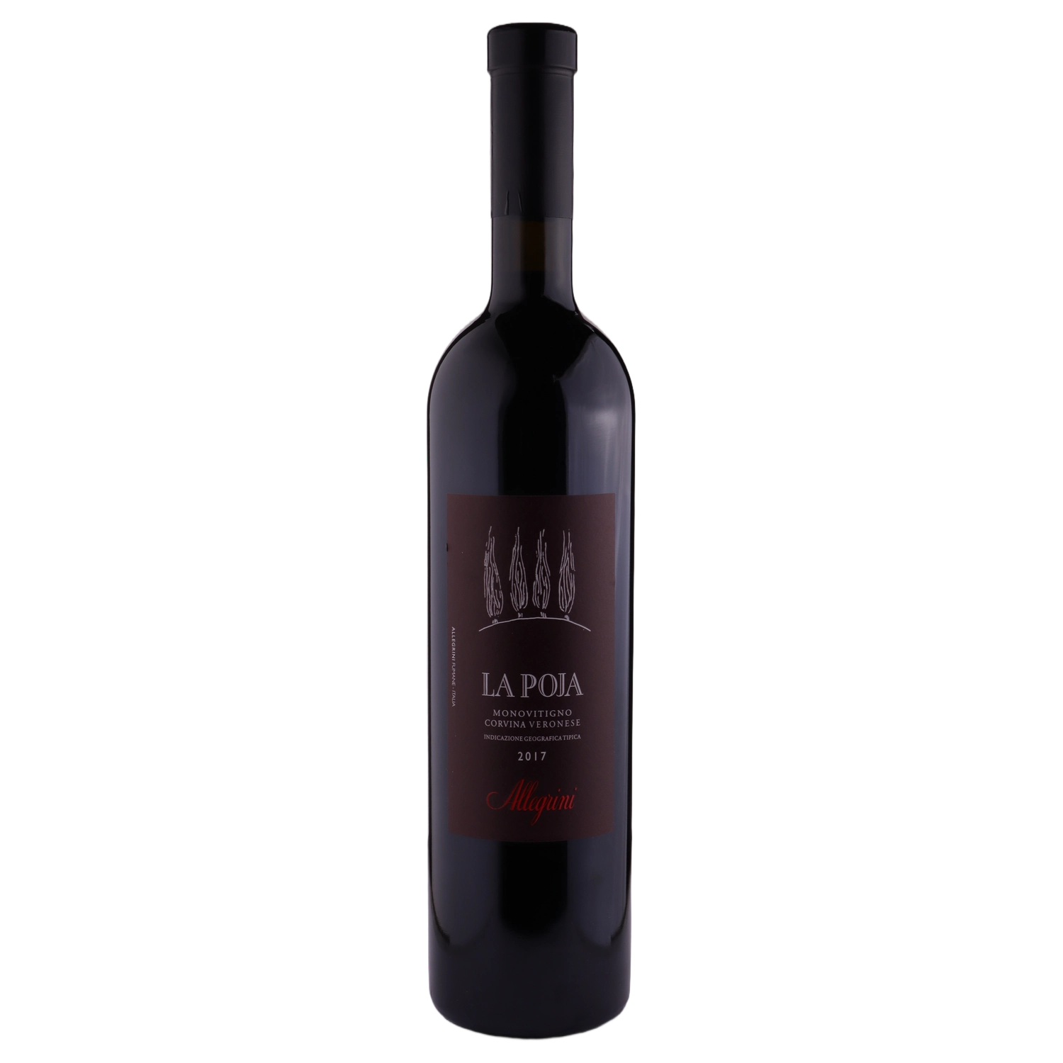 A bottle of 2017 Allegrini La Poja IGT 750ml Red Wine