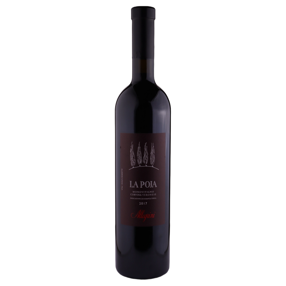 A bottle of 2017 Allegrini La Poja IGT 750ml Red Wine