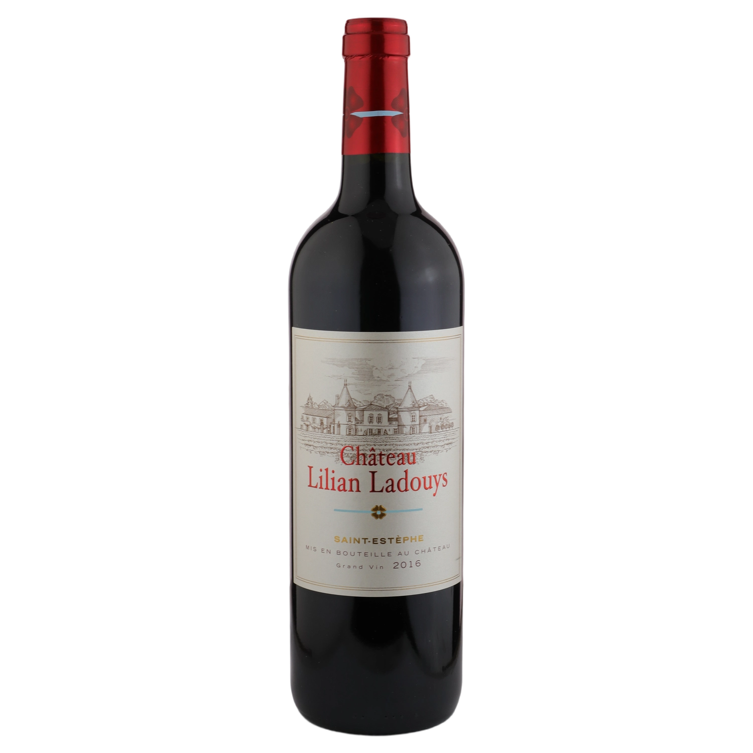 A bottle of 2016 Château Lilian Ladouys Saint Estèphe Cru Bourgeois 750ml Red Wine