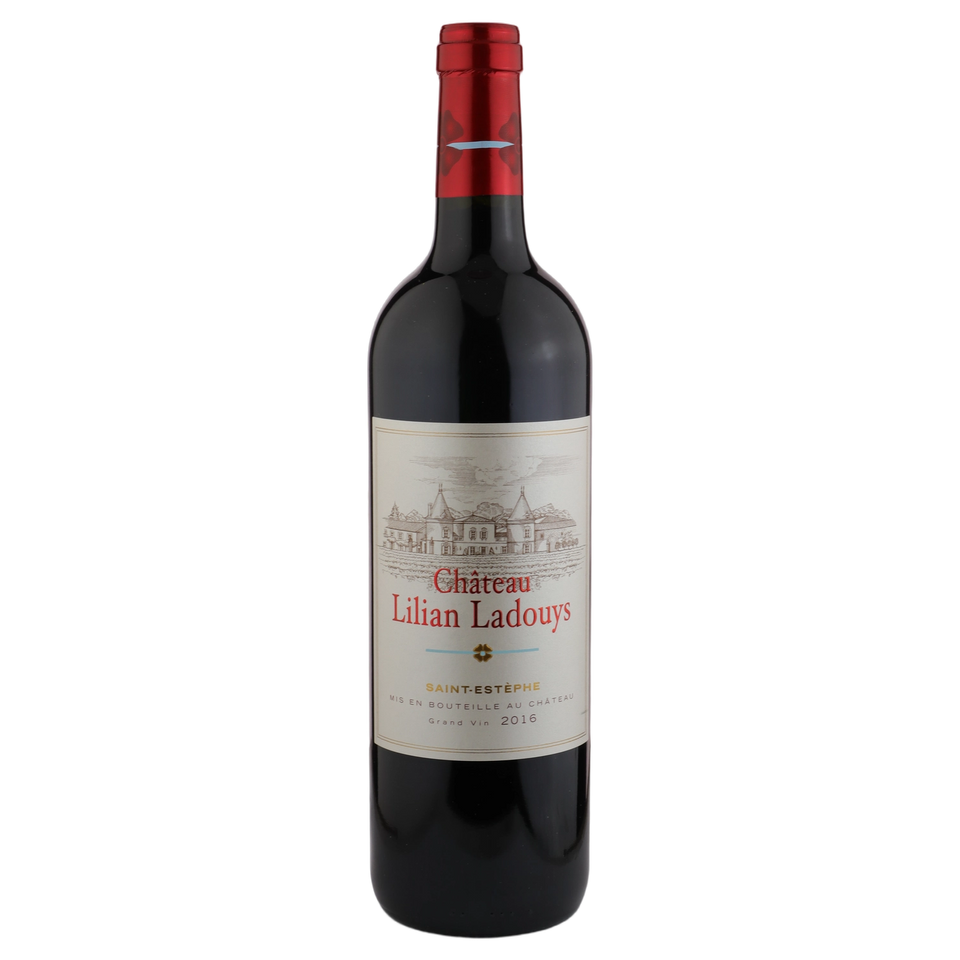 A bottle of 2016 Château Lilian Ladouys Saint Estèphe Cru Bourgeois 750ml Red Wine