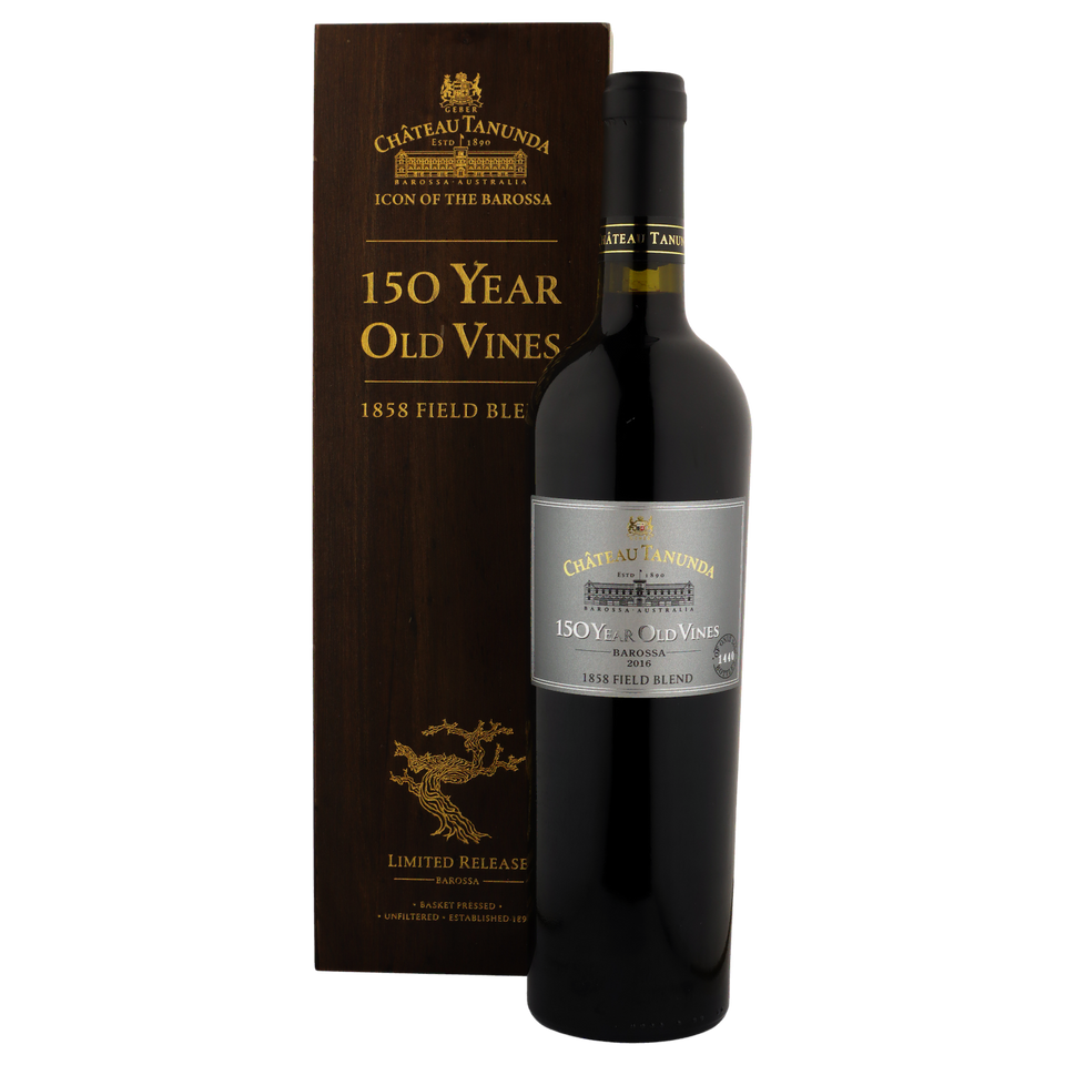 A bottle of Chateau Tanunda 150 Year Field Blend 2016 750ml Red Wine